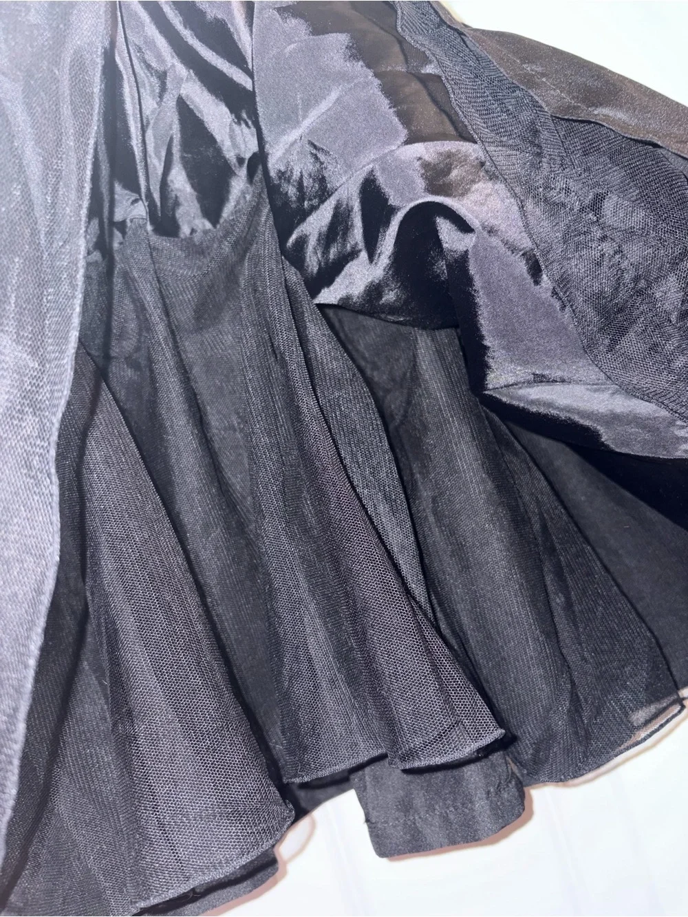GAP Black Bow-Detail satin  tulle Skirt 7/8